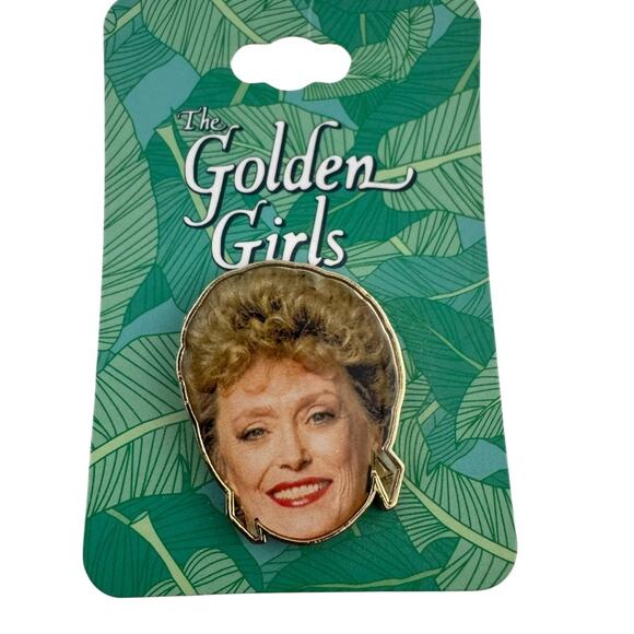 Golden Girls Blanche Enamel Pin Metal Collectible Butterfly Clip Backing Fan - Picture 1 of 3